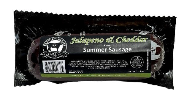 Summer Sausage with Jalapenos and Cheddar